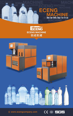 Máquina linear 50hz semi auto del moldeo por insuflación de aire comprimido de 5 litros botella plástica de 3 fases