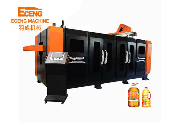 Máquina que sopla de la botella completamente automática del animal doméstico para las botellas de aceite 5L con 6 motores servos conducidos