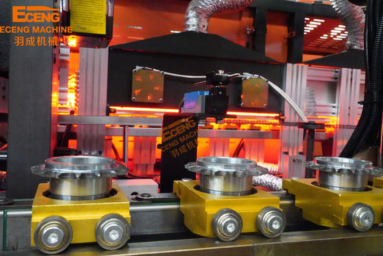 máquina 4cavity del moldeo por insuflación de aire comprimido del estiramiento de 2.5ton J4 para los tarros de la comida