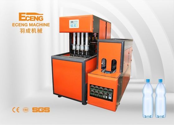 Fabricación del envase de plástico de la cavidad de la máquina 4 de la botella que sopla semi auto 16KW