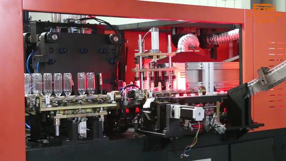 Control automático anaranjado del PLC de la máquina del moldeo por insuflación de aire comprimido del ANIMAL DOMÉSTICO 2l