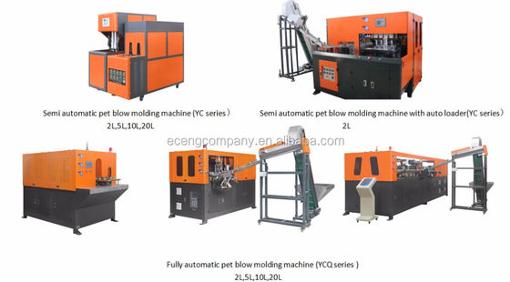 2200BPH Jerry Can Blow Molding Machine plástico 380V/50HZ con la boca ancha del cuello