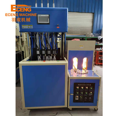 Fabricación del envase de plástico de la cavidad de la máquina 4 de la botella que sopla semi auto 16KW