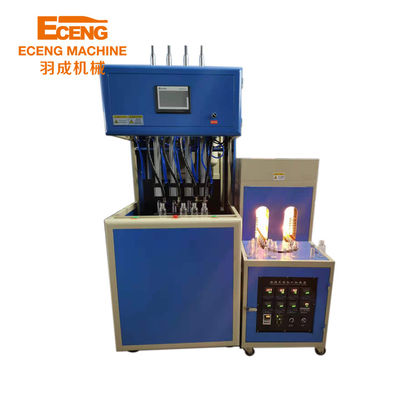 Fabricación del envase de plástico de la cavidad de la máquina 4 de la botella que sopla semi auto 16KW